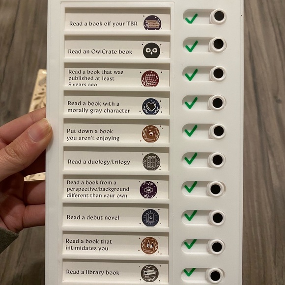 Owlcrate Reading Checklist - Picture 2 of 3